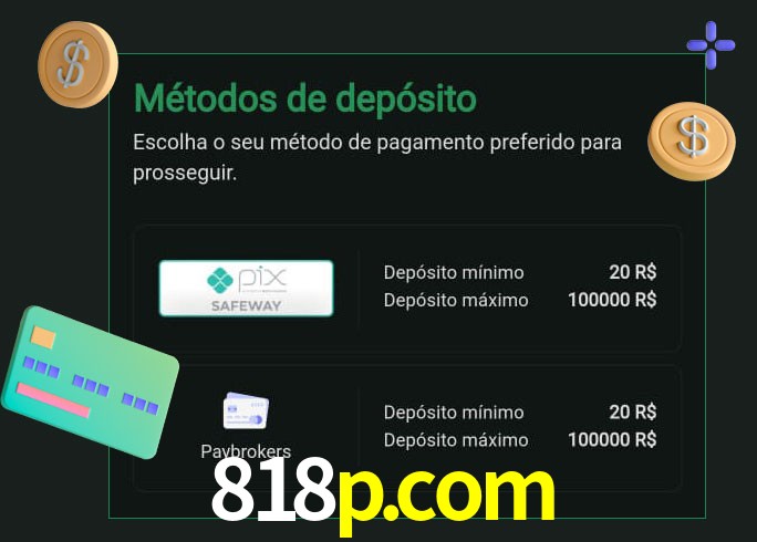 O cassino 818p.com oferece uma grande variedade de métodos de pagamento